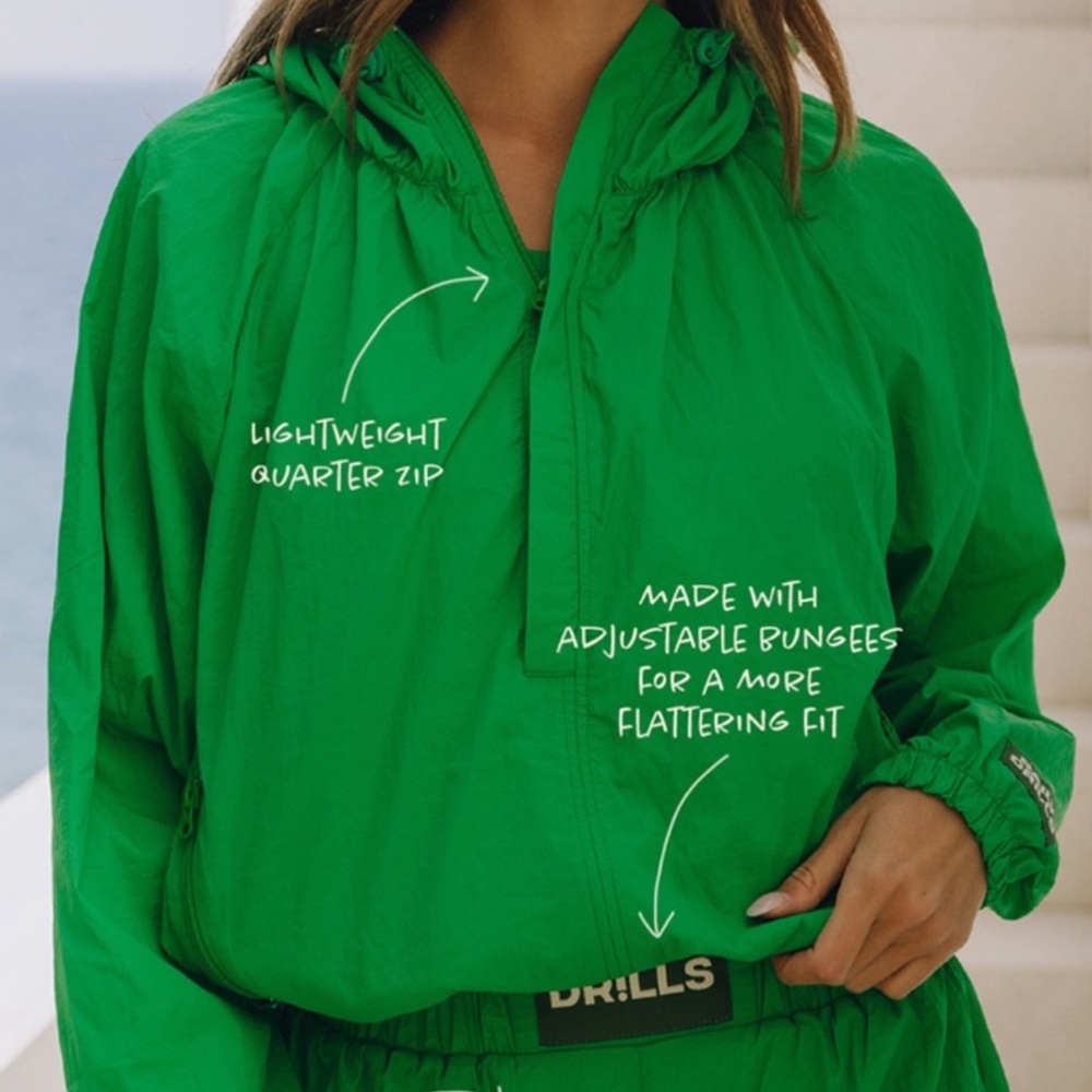Daily Drills Vibrant Green Utility Jacket